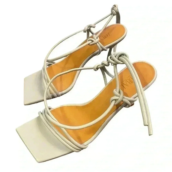 TORAL Knotted Heel In Baby Blue Size 8 - Picture 6 of 8